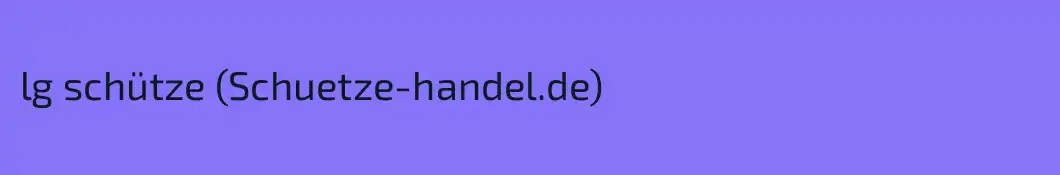 lg schütze (Schuetze-handel.de)